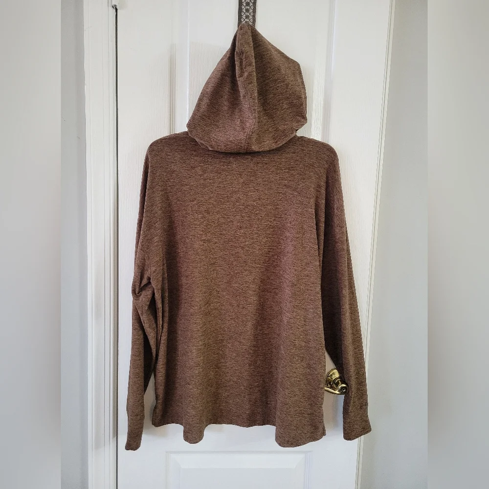 Outdoor Voices CloudKnit Relaxed Oversized Hoodie in Chocolate Brown Size Small